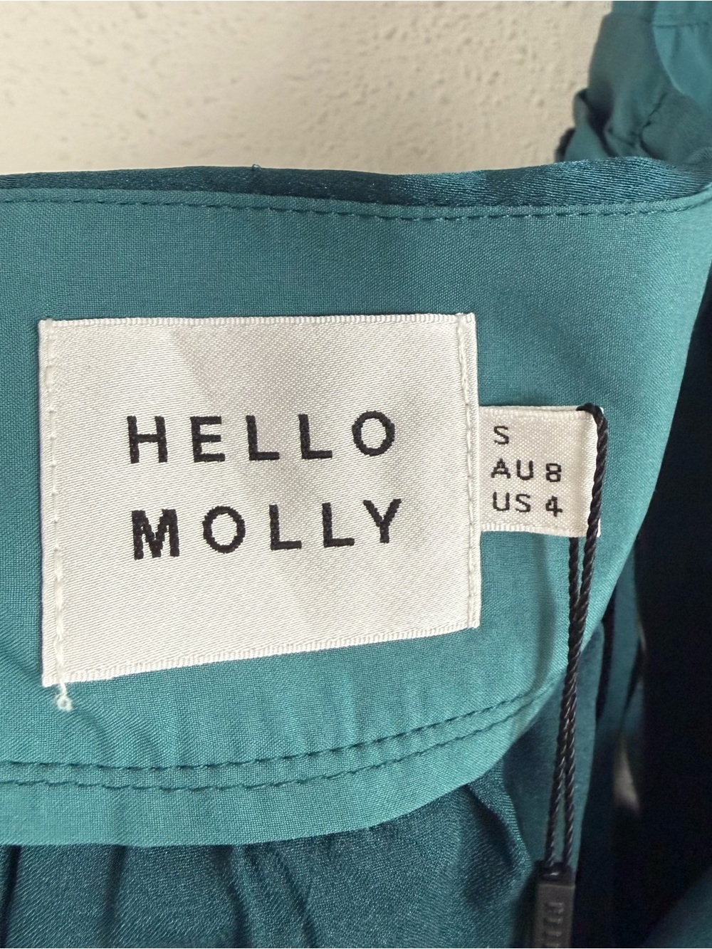 Hello Molly DEAR EMILIA UNDER MY SPELL MAXI DRESS PEACOCK NWT Sz 4 - Picture 7 of 9